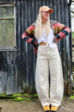 Barrel leg jeans (Cream)