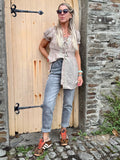 Grey mom jeans