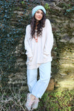 Oversized beige jumper