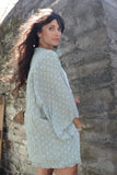Ditsy floral kimono (mint)