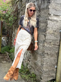 Floral lace skirt