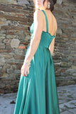 Forrest green A-line dress