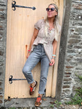Grey mom jeans