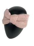 Bow knit headband (Light Pink)