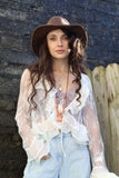 Ruffle lace blouse