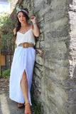 Blue stripe skirt