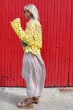 Taupe flowy trousers