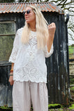Crochet longline top