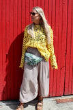 Taupe flowy trousers
