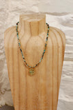 Star and agate beaded necklace