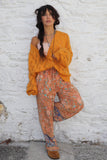 Open knit cardigan (Mustard)