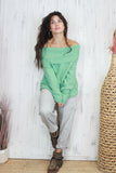 Bardot jumper (Mint)
