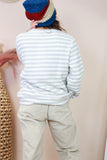 Light striped ribbed sweater