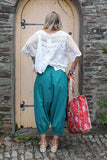 Teal harem trousers
