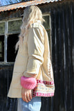 Sun embroidered cargo jacket