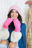 Fingerless gloves (Fuschia)