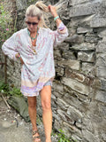 Lilac floral tunic