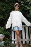 Soft knit cream jumper