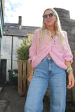 Barrel leg cropped jeans