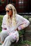 Lilac floral tunic