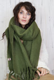 Soft tassel scarf (Olive)
