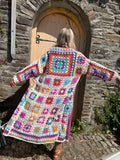 Granny square kimono cardigan
