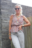 Chiffon floral blouse