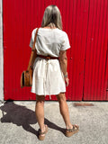 Embroidered tea dress