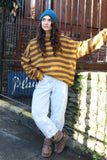 Mustard stripe sweater