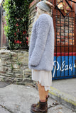 Fluffy grey  jacket