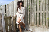 Celestial embroidered shirt tunic