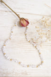 Mother of pearl beaded necklace (Gold)