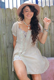 Peasant long line blouse