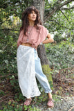 Floral sheer lace wrap skirt