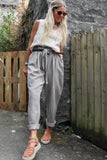Linen trousers (Grey)