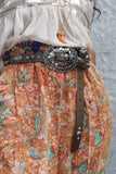 Western turquoise stone belt (Tan)