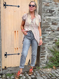 Grey mom jeans