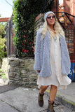 Fluffy grey  jacket