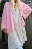 Soft knit pink cardigan