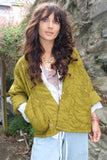 Quilted olive jacket