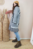 Aztec tassel cardigan