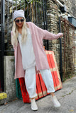Star back pink cardigan