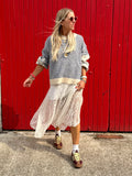 Embroidered stripe jumper