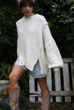 Soft knit cream jumper