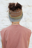 Multiway stripe beanie (Earth toned)
