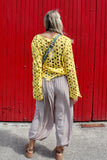 Taupe flowy trousers