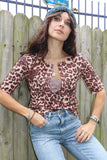 Leopard print tee