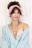 Stripe bow headband (Pink)