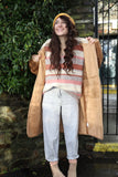 Peach stripe knit jumper