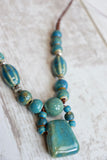 Turquoise beaded necklace